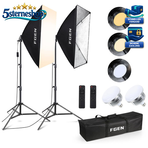 Softbox set fotostudio 85w x - fotostudio, 2